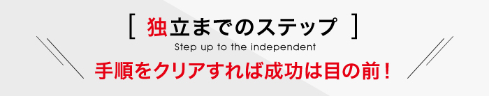 デ独立までのステップ